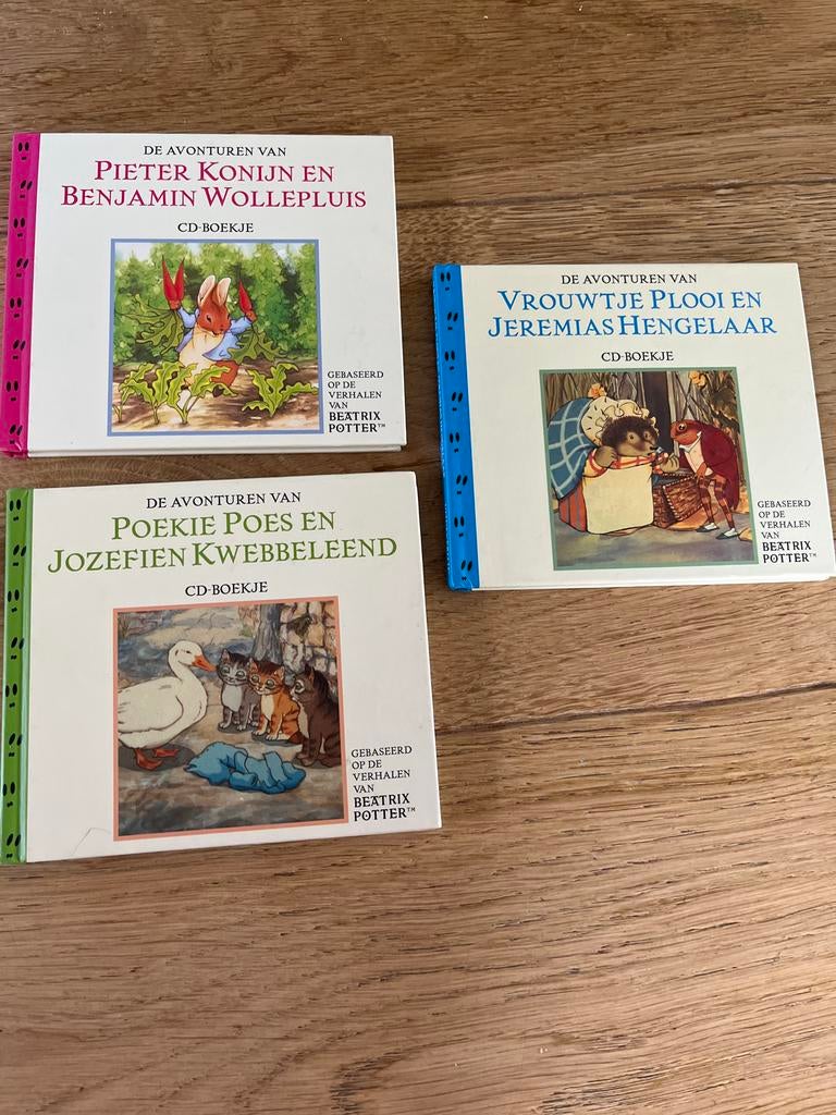 Beatrix Potter CD Boekjes - 3-delige set, Ophalen, Zo goed als nieuw, 2 tot 3 jaar