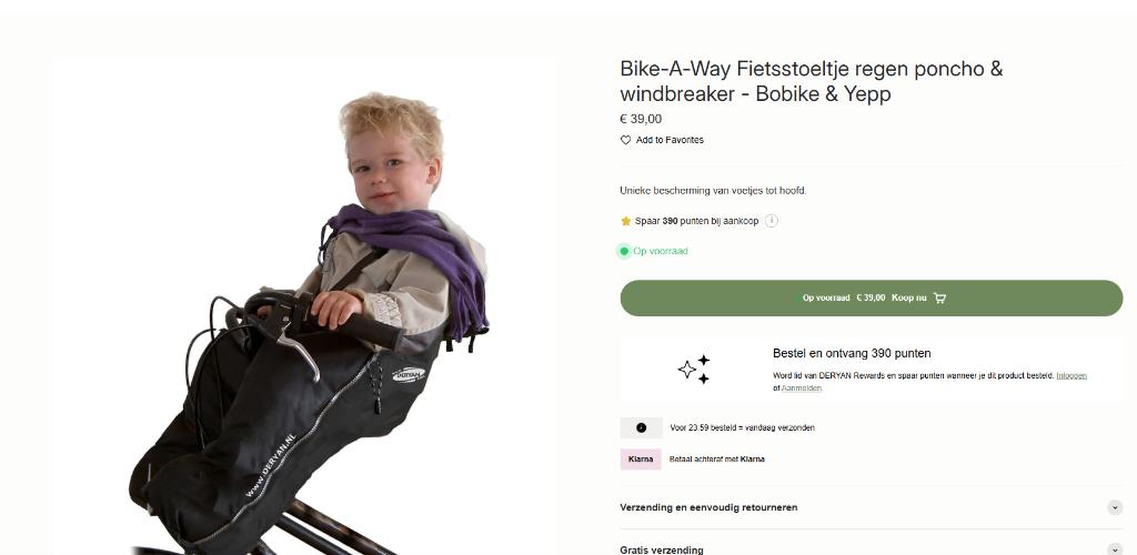 regenponcho, Ophalen, Zo goed als nieuw, Bovenkleding