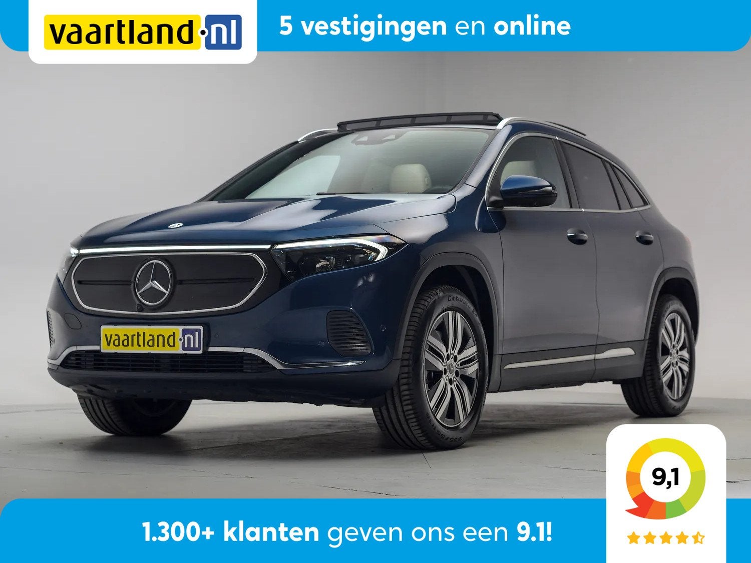 Mercedes-Benz EQA 250 Luxury Line 3-Fase [ Panoramadak Navi, Automaat, 1940 kg, 0 cilinders, Gebruikt