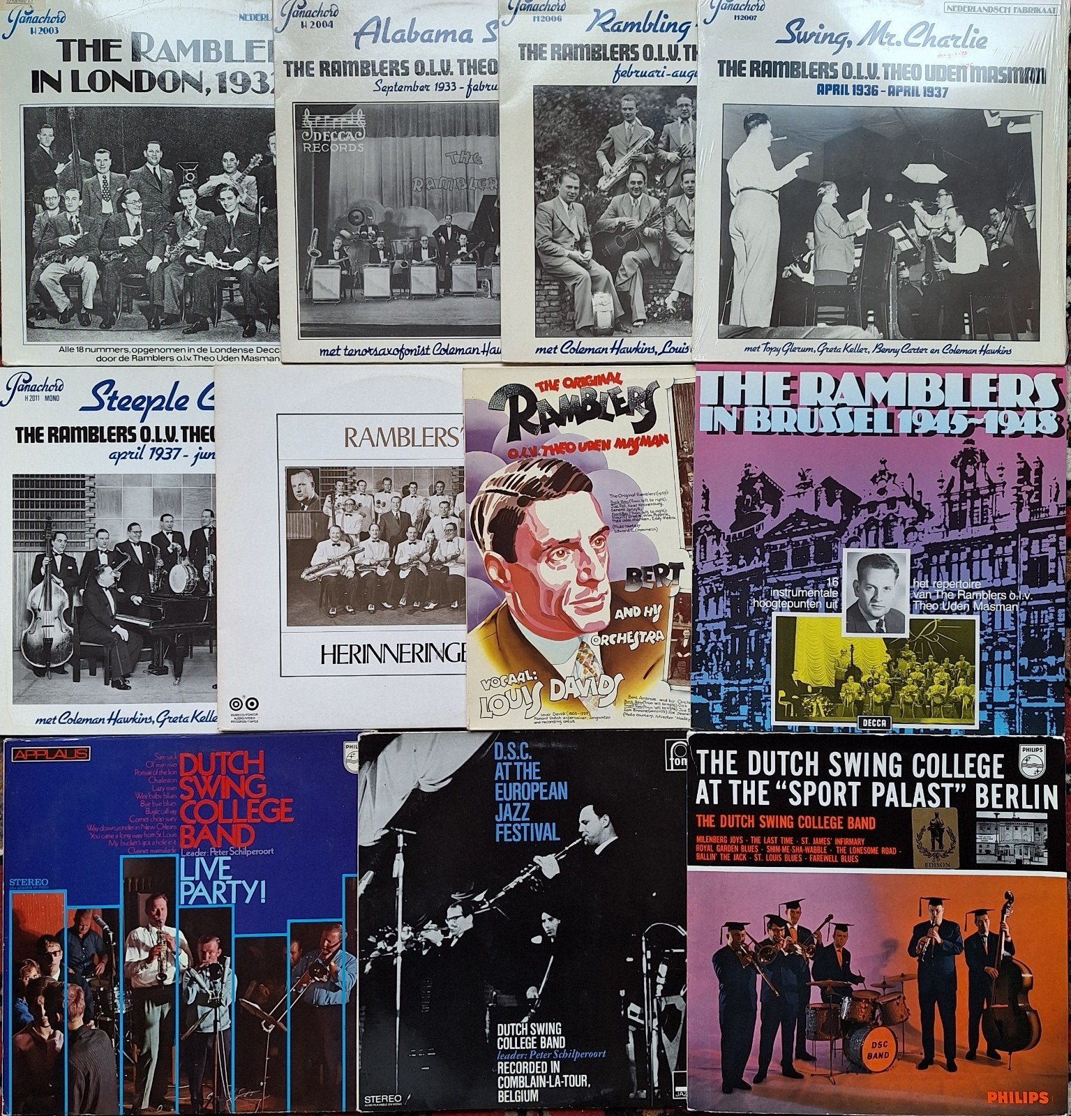 The Ramblers & Dutch Swing College Band LP's (11 stuks), LP, Gebruikt, Ophalen of Verzenden, 12 inch