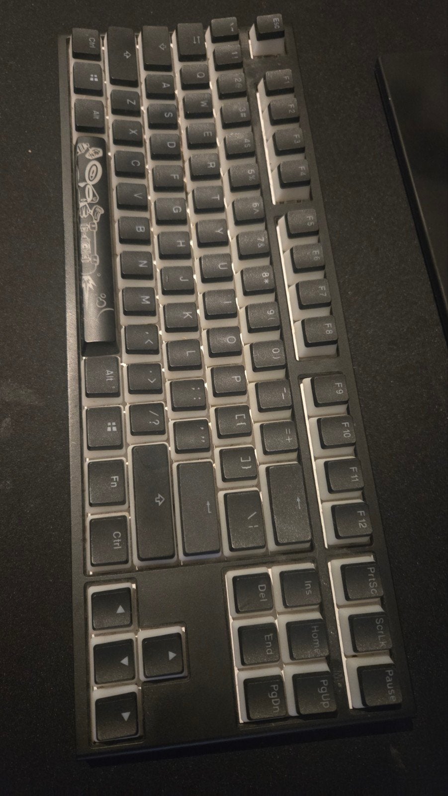 Ducky One Panda 2 Gaming Toetsenbord - cherry mx brown, Computers en Software, Toetsenborden, Gebruikt, Gaming toetsenbord, Ophalen of Verzenden