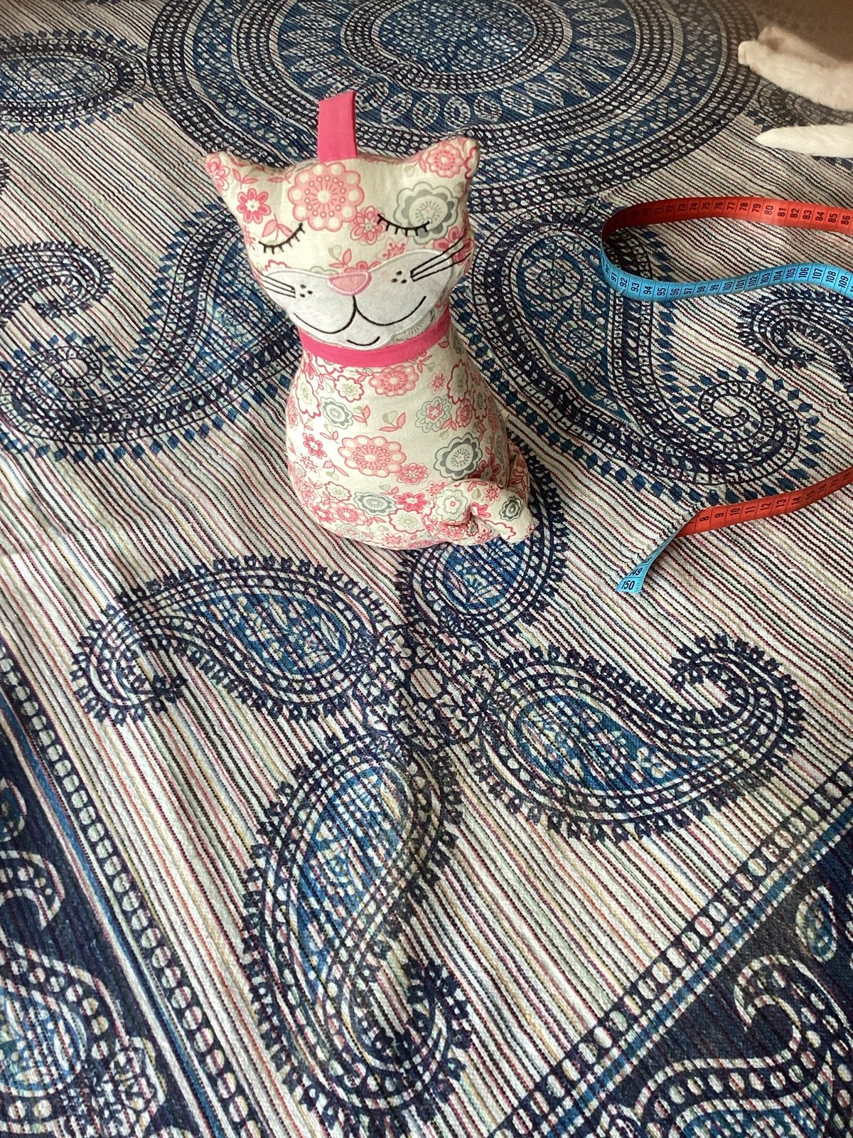 Leuke stoffen kat deurstopper, Binnen, Ophalen of Verzenden, Zo goed als nieuw, Textiel