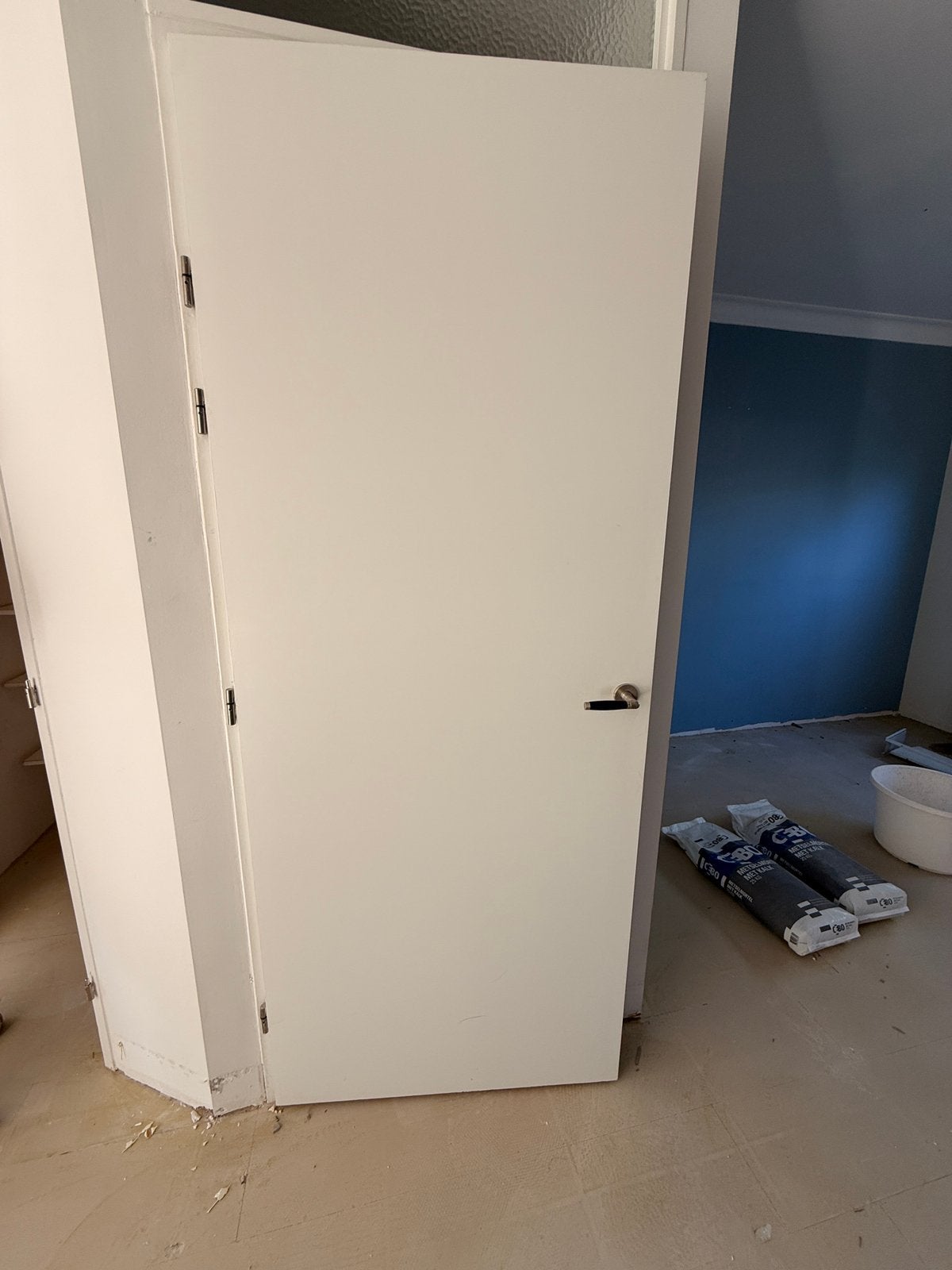 Opdekdeur, Ophalen, Zo goed als nieuw, Binnendeur, 200 tot 215 cm