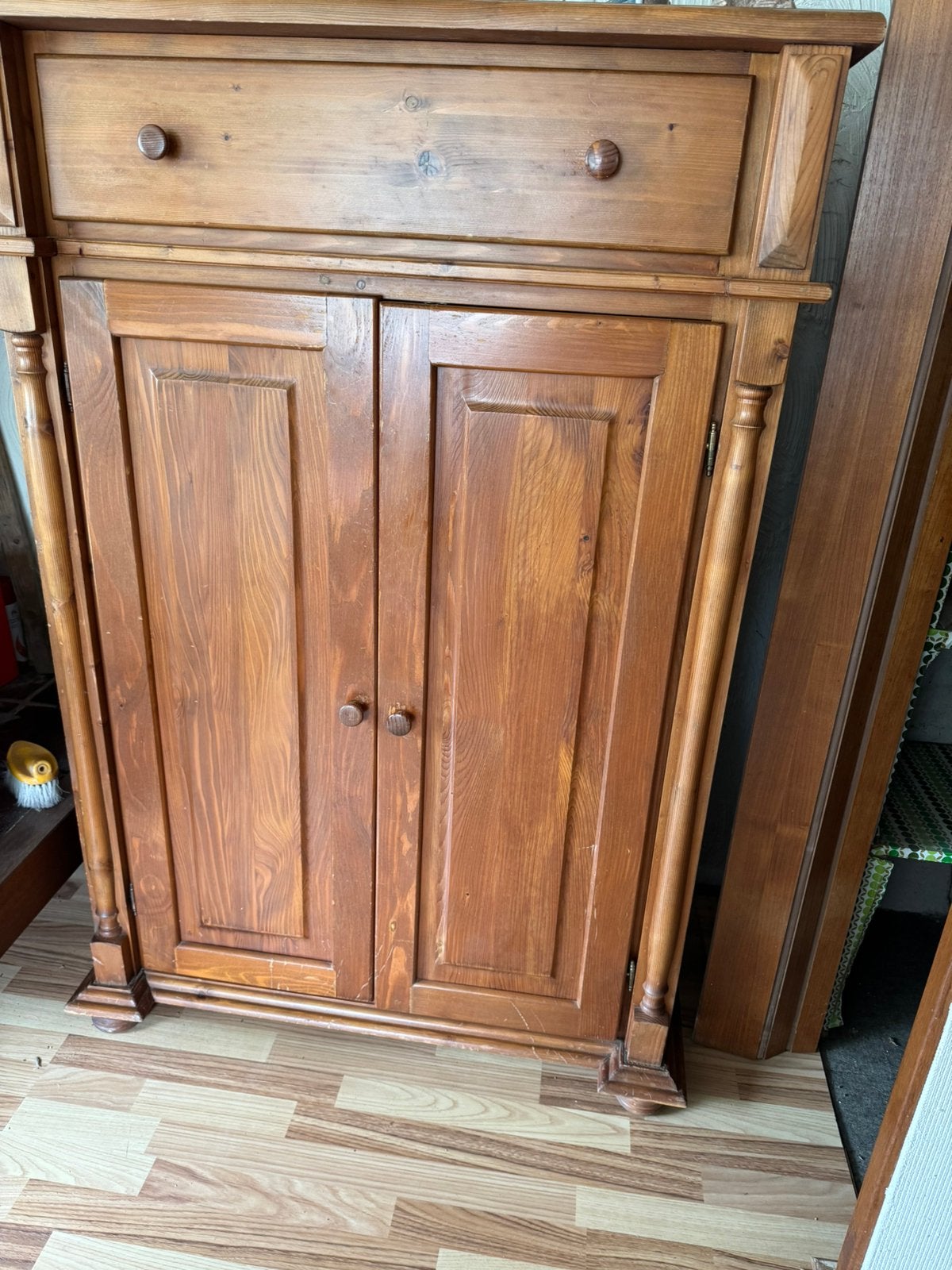 Te koop grenen meidenkast, Ophalen, Gebruikt, 120 tot 170 cm