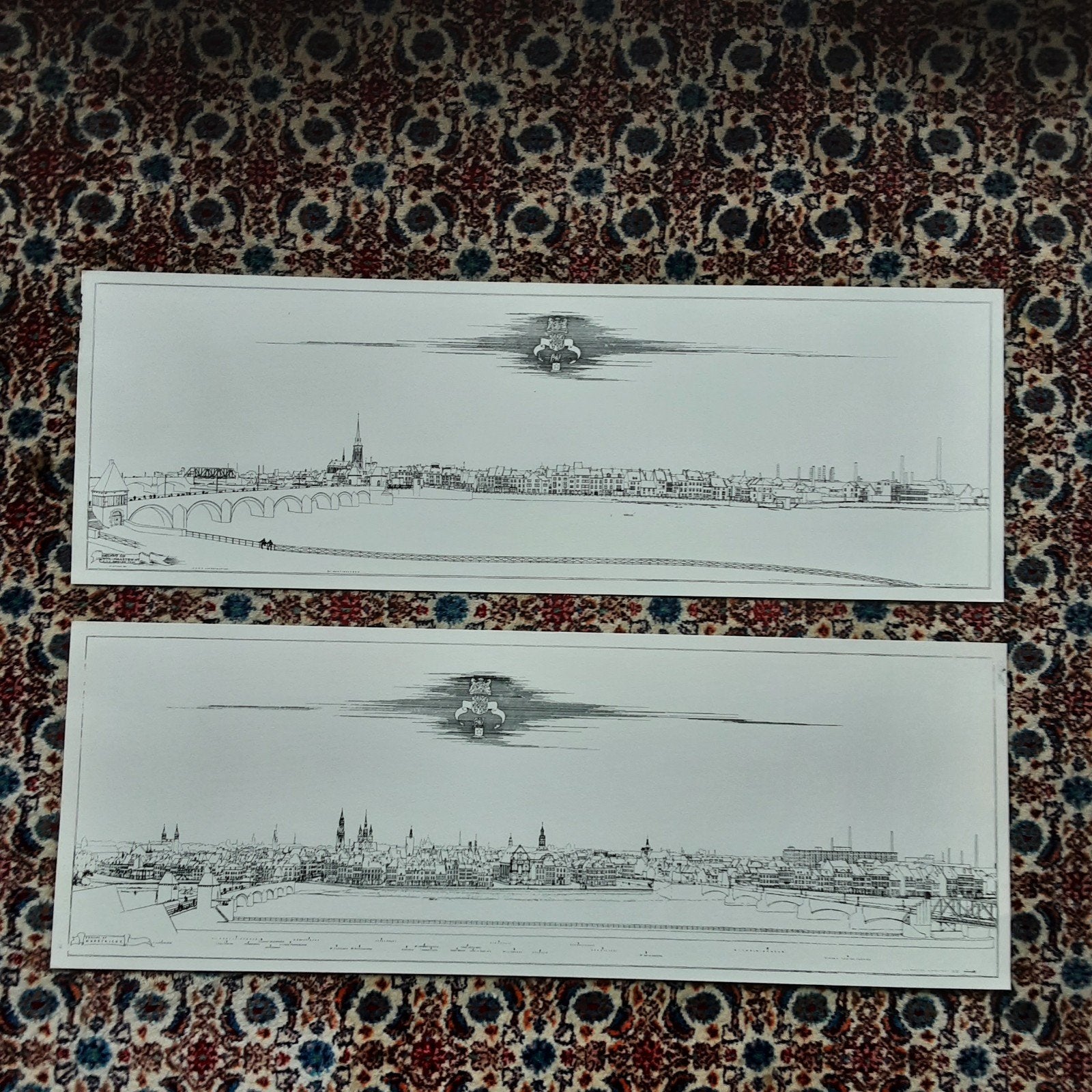 Gezicht op Maastricht 101x36 cm en Wijk-Maastricht 101x34cm