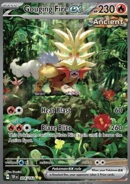GOUGING FIRE EX 204/162 - TEMPORAL FORCES, Ophalen of Verzenden, Nieuw, Losse kaart, Foil