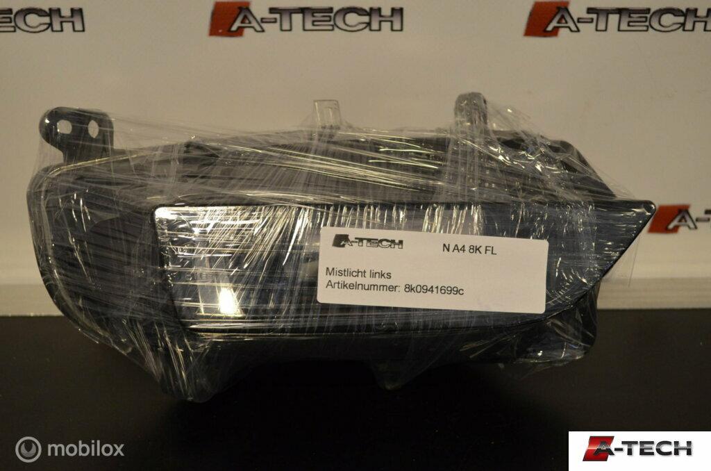 Mistlamp linksvoor Audi A4 B8 2.0 TFSI ('07-'16) 8k0941699c, Audi, Gebruikt, Audi, Ophalen of Verzenden