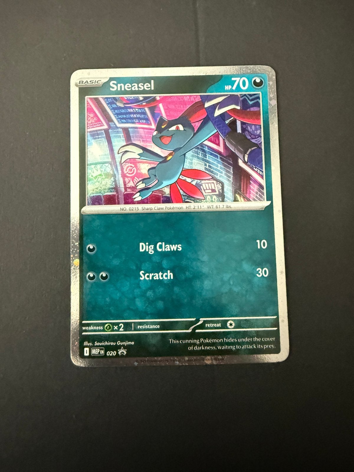 MEP 020 Sneasel promo, Ophalen of Verzenden, Nieuw, Losse kaart