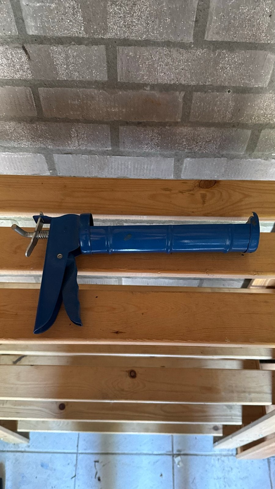 Kitpistool - Blauw, Doe-het-zelf en Verbouw, Ophalen of Verzenden, Gebruikt