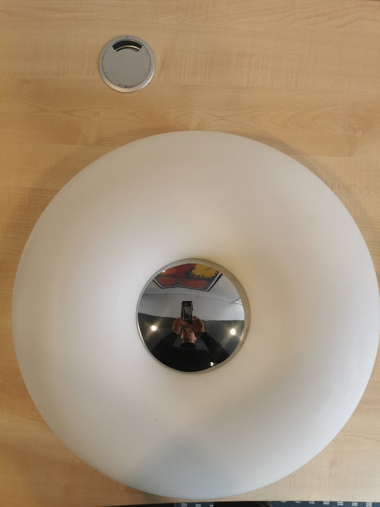 Luxe hangringlamp melkglas, Minder dan 80 cm, Minder dan 80 cm, Overige typen, Ophalen of Verzenden