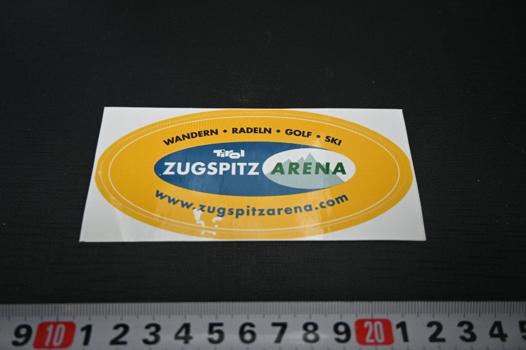 sticker zugspitz arena tirol wandern radeln golf ski, Ophalen of Verzenden, Zo goed als nieuw