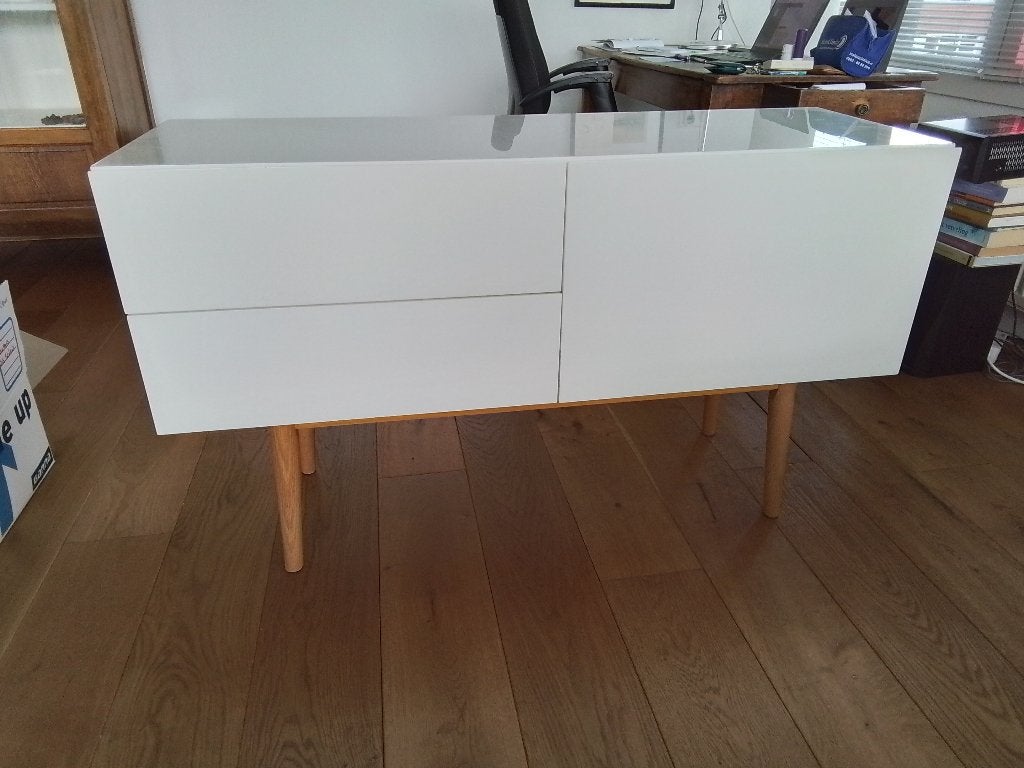 Zuiver dressoir high on wood, Huis en Inrichting, Ophalen, Gebruikt, 100 tot 150 cm, Overige materialen