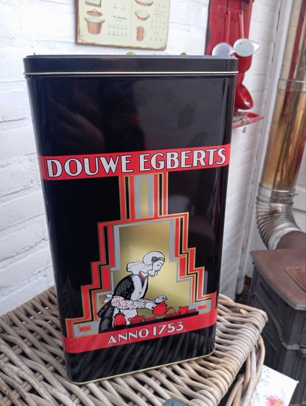 Vintage Douwe Egberts Koffieblik Anno 1753, Ophalen of Verzenden
