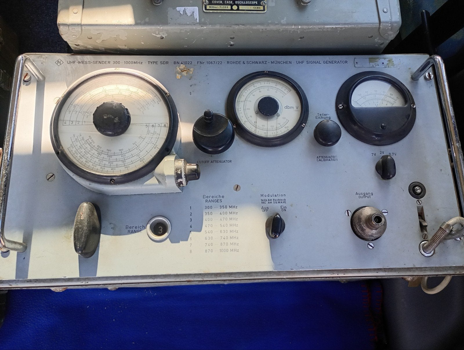 Rohde & Schwarz UHF-Mess-Sender Type SDR (BN 41022),, Amerika, ., Ophalen of Verzenden, .