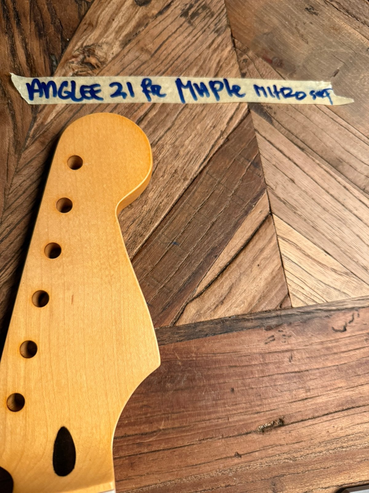 Stratocaster hals” Maple nitro satin 21 fr”ANGLEE21frnitros, Verzenden, Geen, Geen, Jpsg