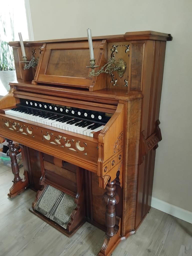 Antiek harmonium, Muziek en Instrumenten, Orgels, Ophalen, Gebruikt, 1 klavier, Harmonium