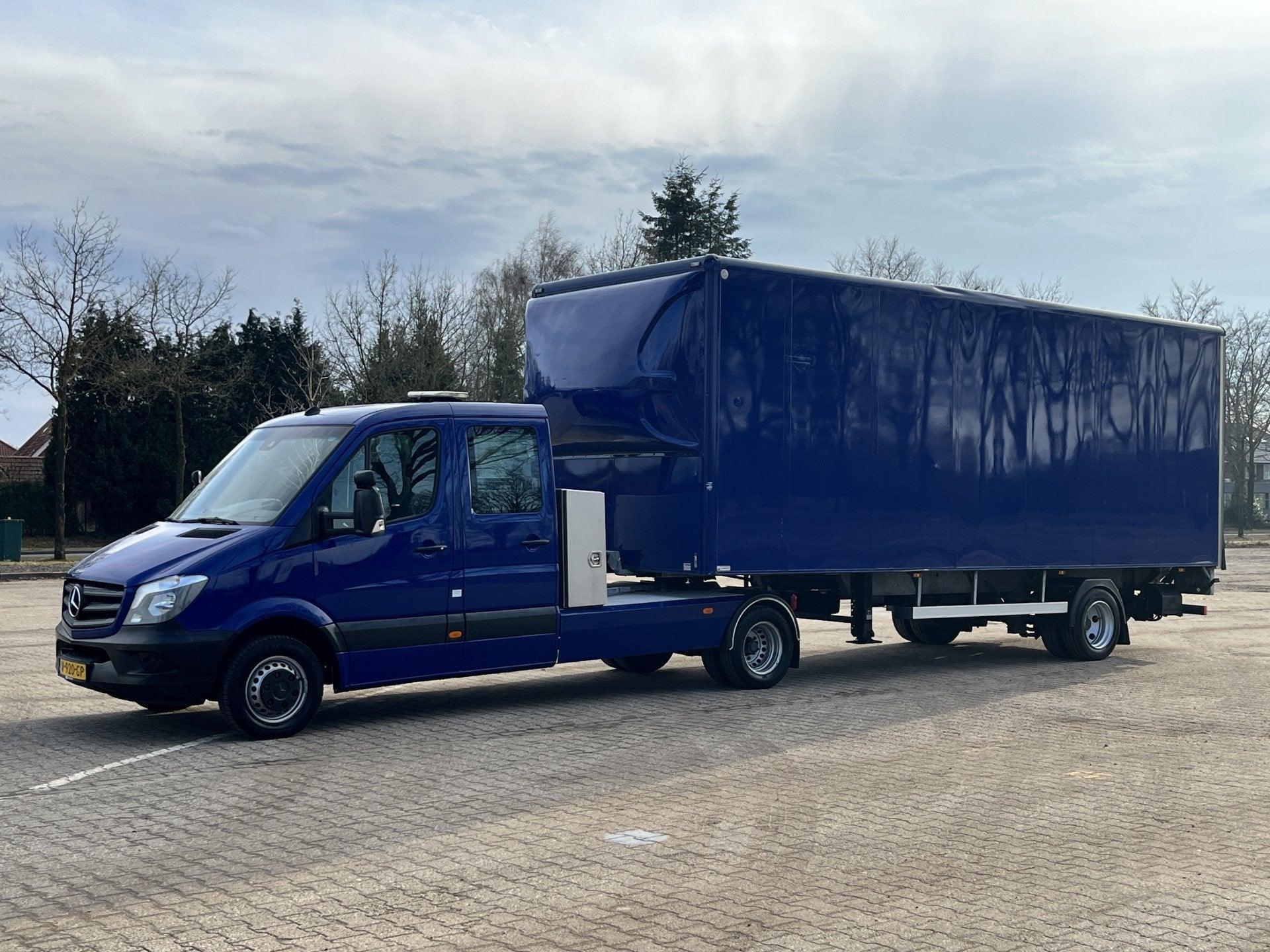 Mercedes-Benz Sprinter 519 3.0 CDI 432 DC Be combi Be trekke, Auto's, Bestelauto's, Gebruikt, 190 pk, Blauw, 2987 cc