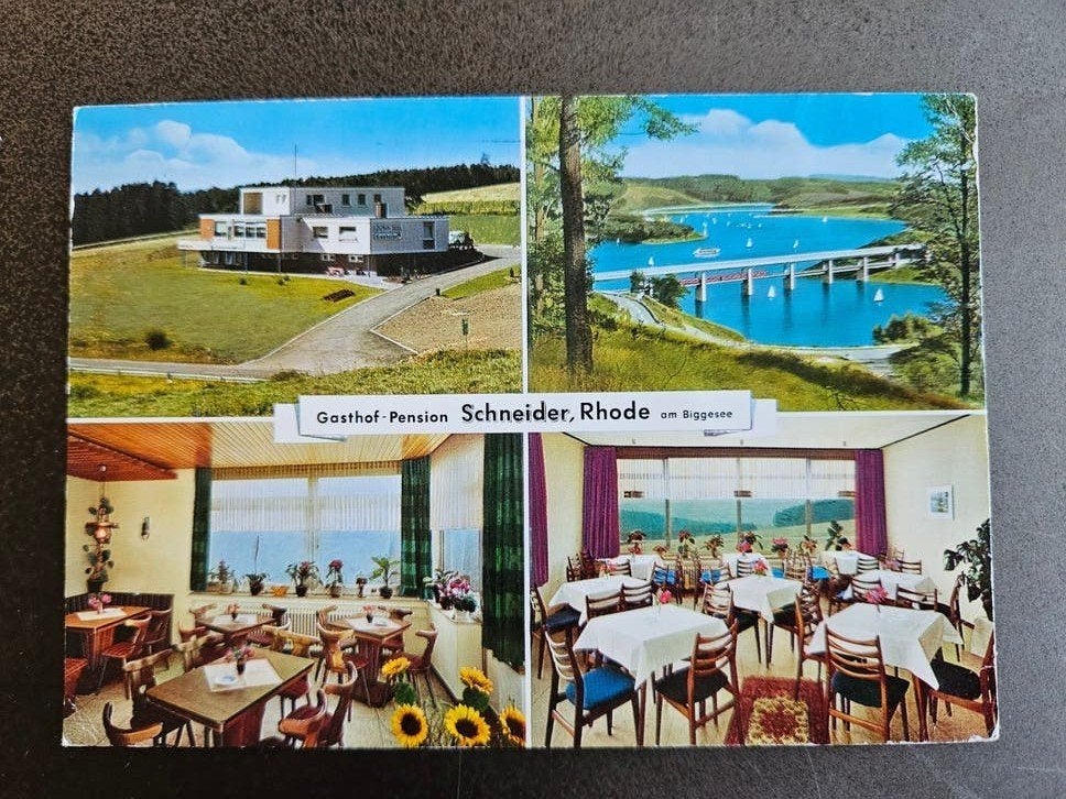 287) Pension Schneider Olpe, Ophalen of Verzenden, Gelopen, Duitsland