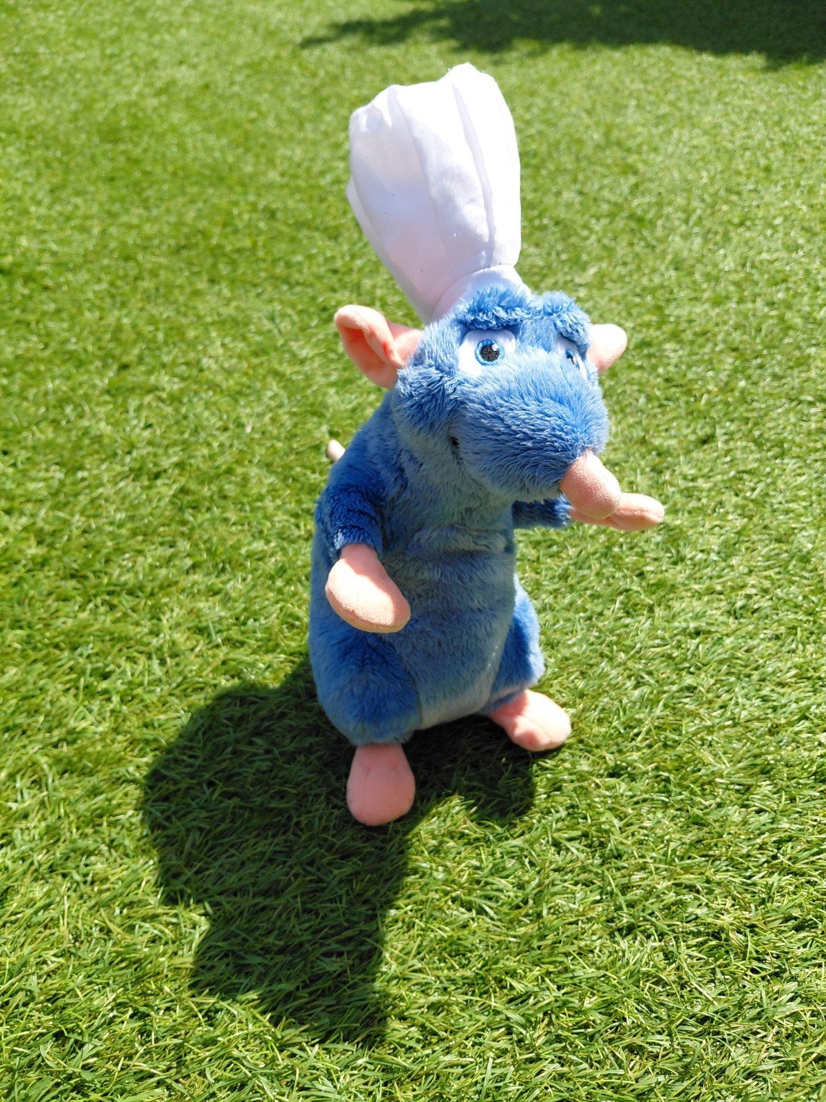 Disney Pixar Ratatouille Remy Knuffel met Koksmuts, Muis, Disney, Disney, Blauw
