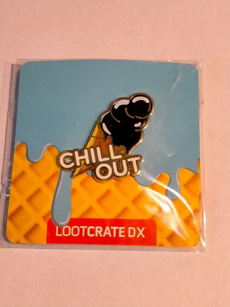 Lootcrate DX Chill Out ijsje logo comic tv pin RARE, Ophalen of Verzenden, Zo goed als nieuw