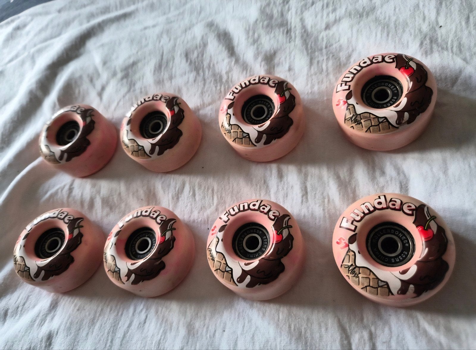 Fundae Rollerbones Skateboard Wielen - Zo goed als nieuw, Ophalen of Verzenden, Zo goed als nieuw