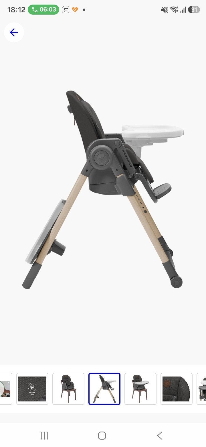 Maxi-Cosi Minla Kinderstoel - Beyond Graphite, Ophalen of Verzenden, Zo goed als nieuw, Meegroeistoel, Aanschuifbaar