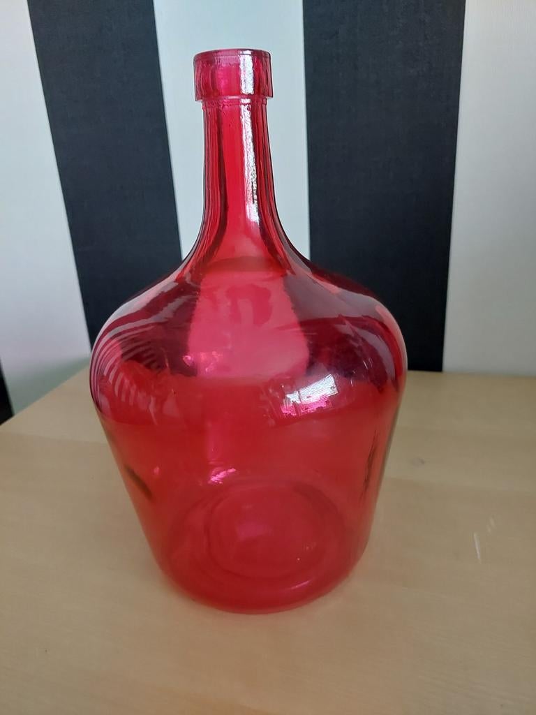 Roze fles/ vaas, Ophalen, Overige kleuren, Minder dan 50 cm, Glas