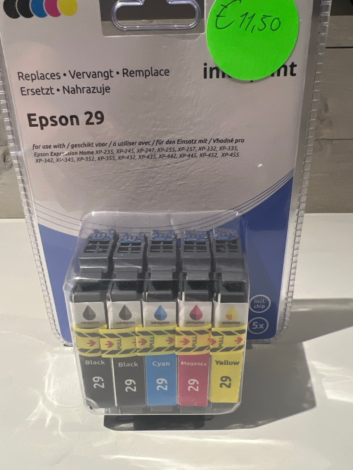 Epson 29 Inktcartridges - 5-pack (2x Zwart, Cyaan, Magenta,, Computers en Software, Printerbenodigdheden, N, N, Cartridge, Nieuw