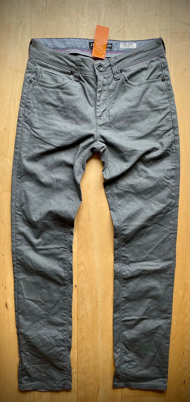 Cars Jeans Brocks Denim Grey Coated grijs / zilver W33 W34, Ophalen of Verzenden, Grijs, W33 - W34 (confectie 48/50)