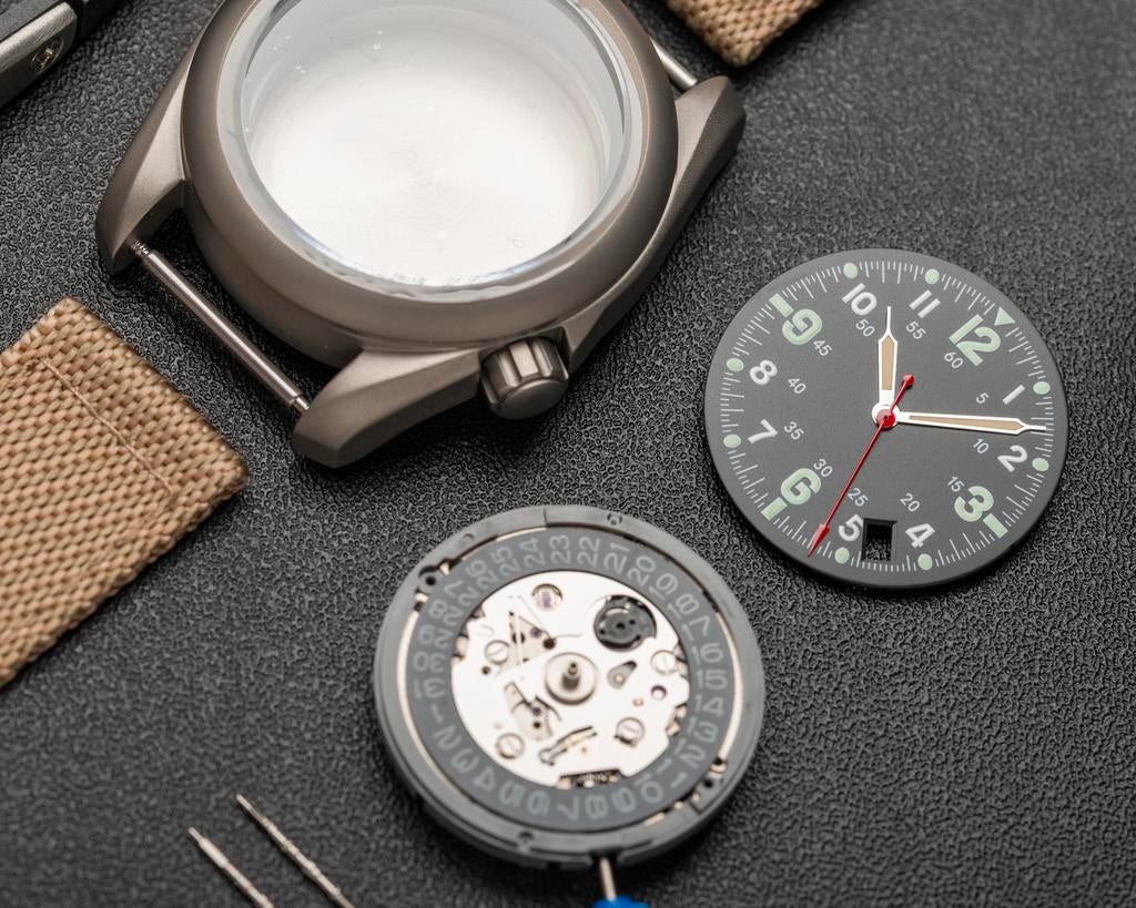 NH35 horloge bouwset – titanium kast 200m – compleet (nieuw), Ophalen of Verzenden, Overige materialen, Polshorloge, Seiko
