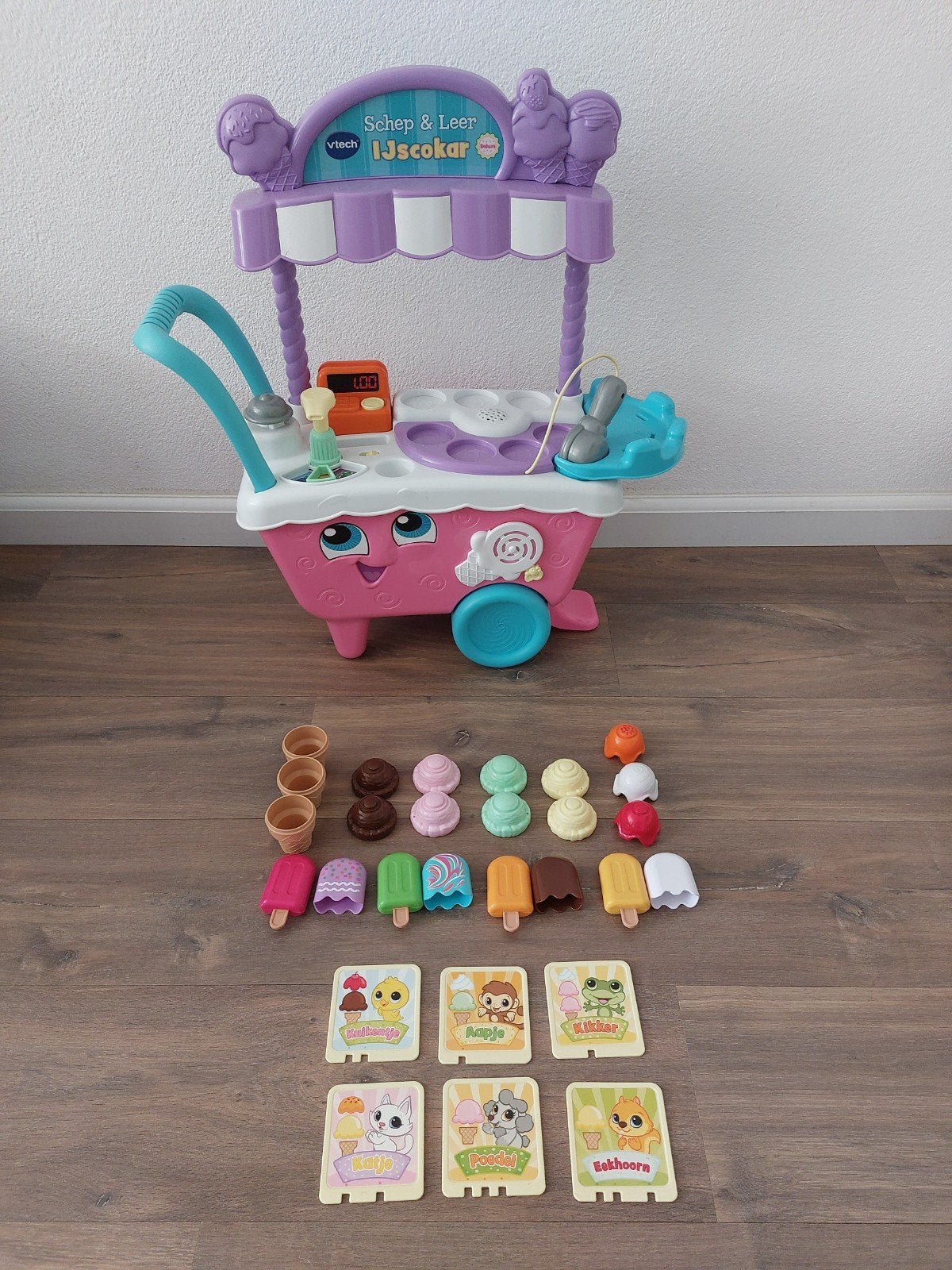 VTech Schep & Leer IJscokar met accessoires, Ophalen of Verzenden, Zo goed als nieuw, Jongen of Meisje
