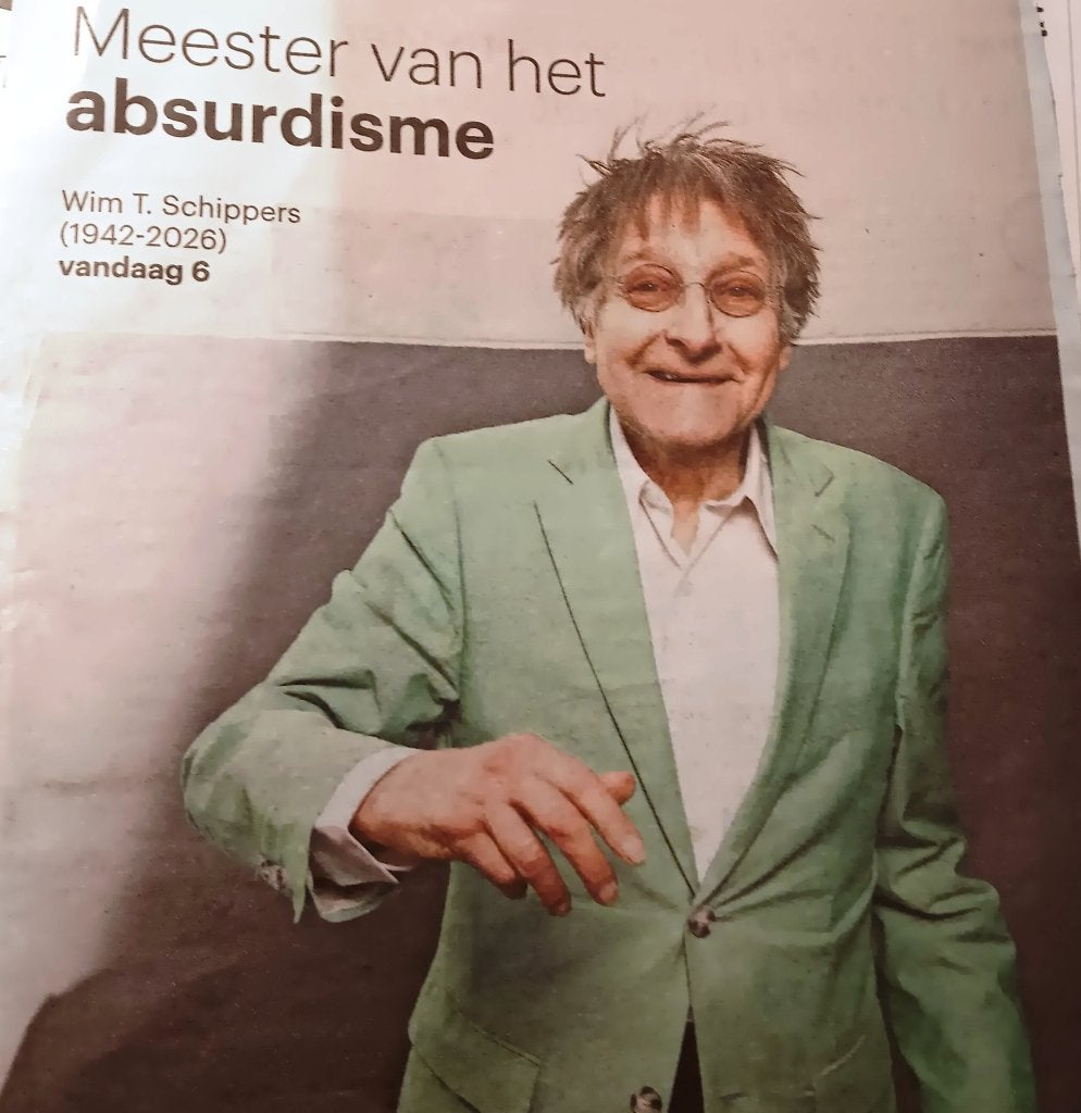 Wim T. Schippers - Edna Vesuvia - Jan Vos:"TATABOULOU" 1989, Ophalen of Verzenden, Zo goed als nieuw, Poster