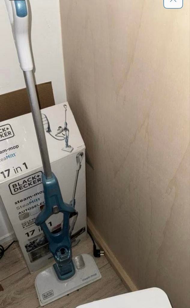 Black+Decker Steam-mop + SteaMitt 17-in-1 Stoomreiniger, Ophalen, Zo goed als nieuw, Stoomreiniger