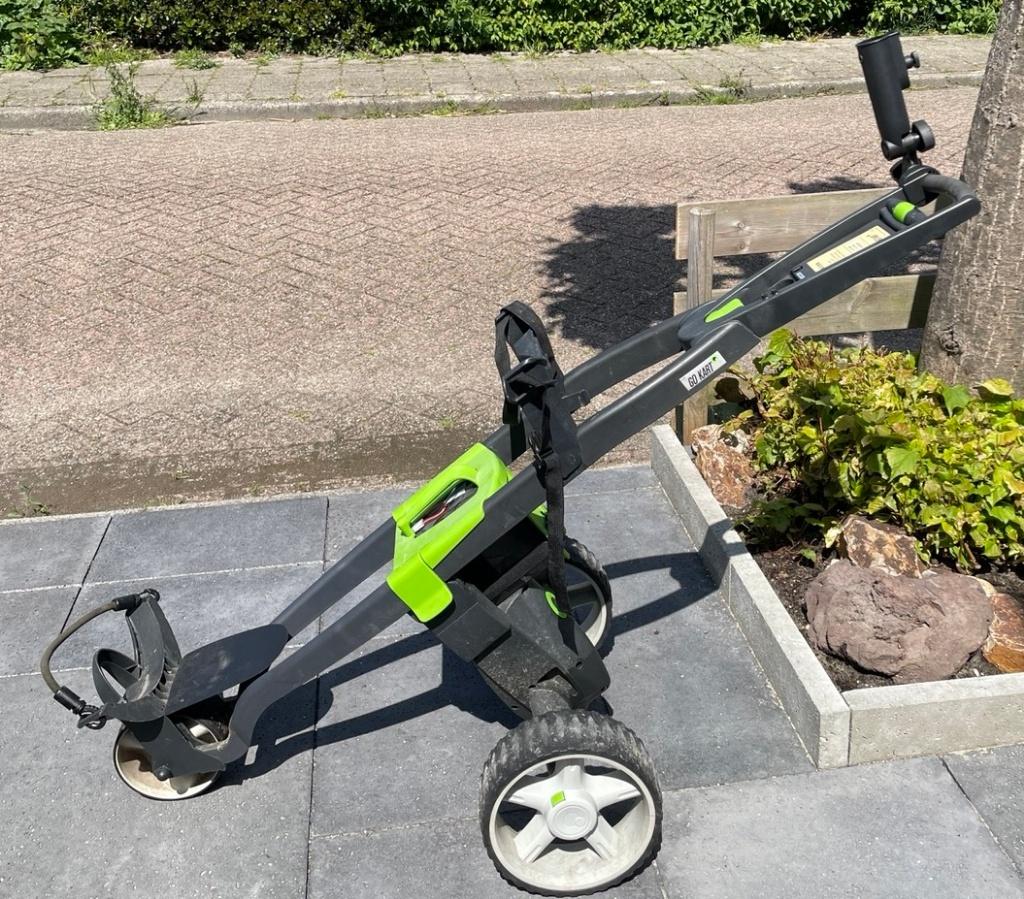 Elektrische golftrolley Go-Kart groen, Ophalen, Zo goed als nieuw, Golfkar