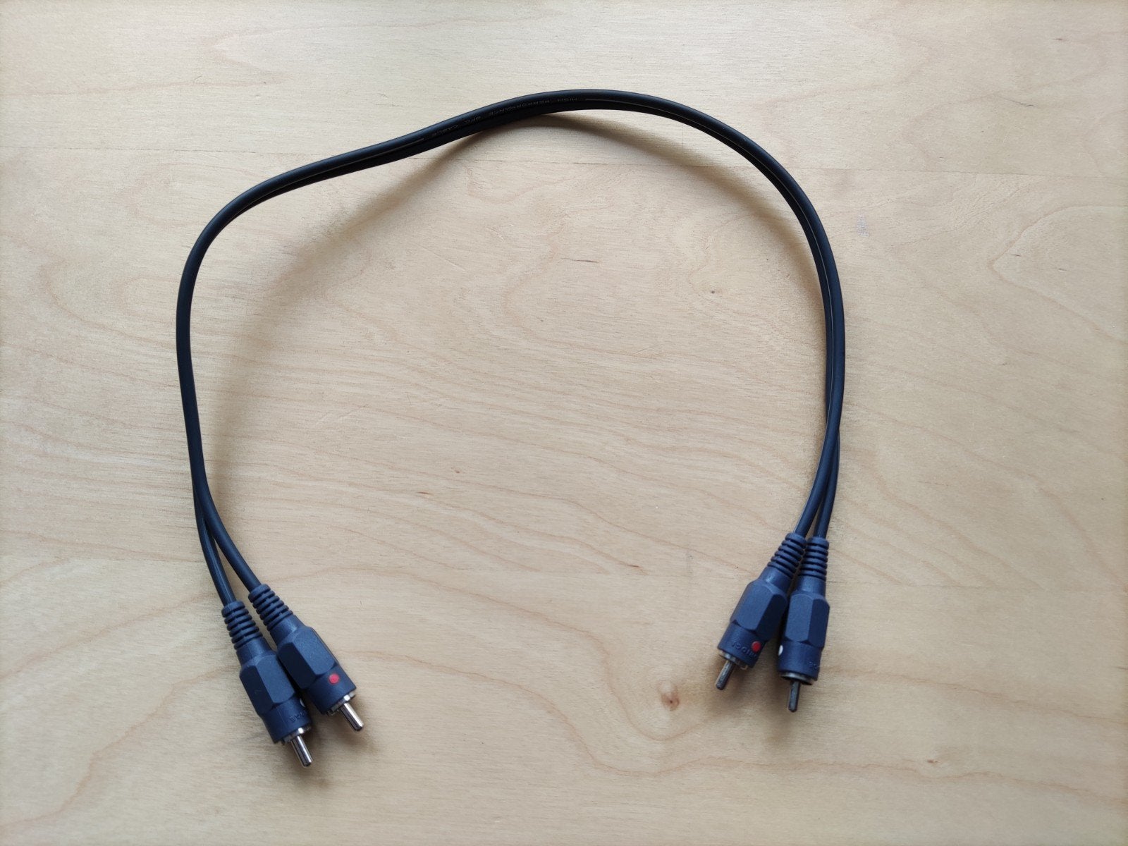 Korte RCA interlink kabel, Ophalen of Verzenden, Gebruikt, Minder dan 2 meter, Interlink-kabel