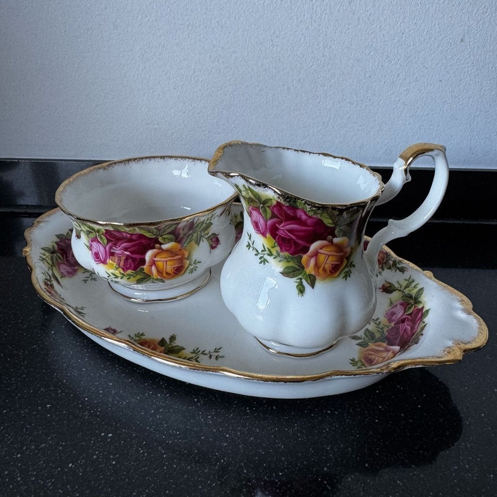 Royal Albert Old Country Rose - Roomstel compleet, Ophalen of Verzenden