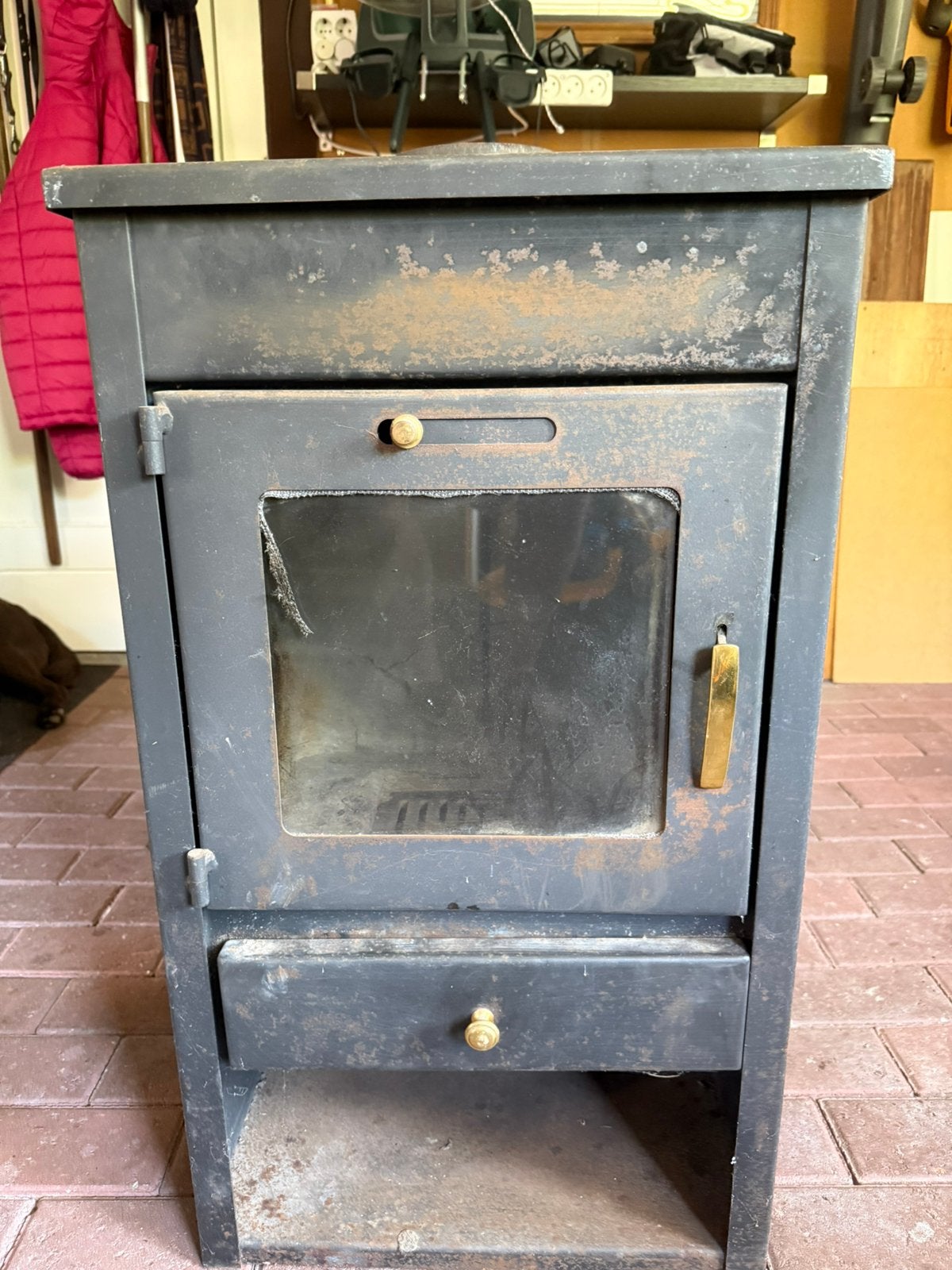 Opknap houtkachel, Huis en Inrichting, Kachels, Ophalen, Gebruikt, Hout, Houtkachel
