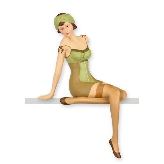 Beeld retro Pin up girl 27,8x17,4x13,6, Verzenden
