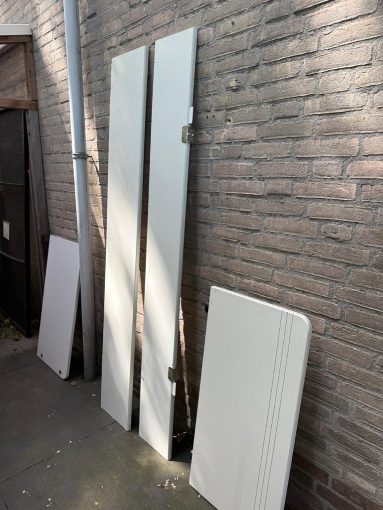 Auping bed met auping spiraal, Ophalen, 90 cm, Eenpersoons, Wit
