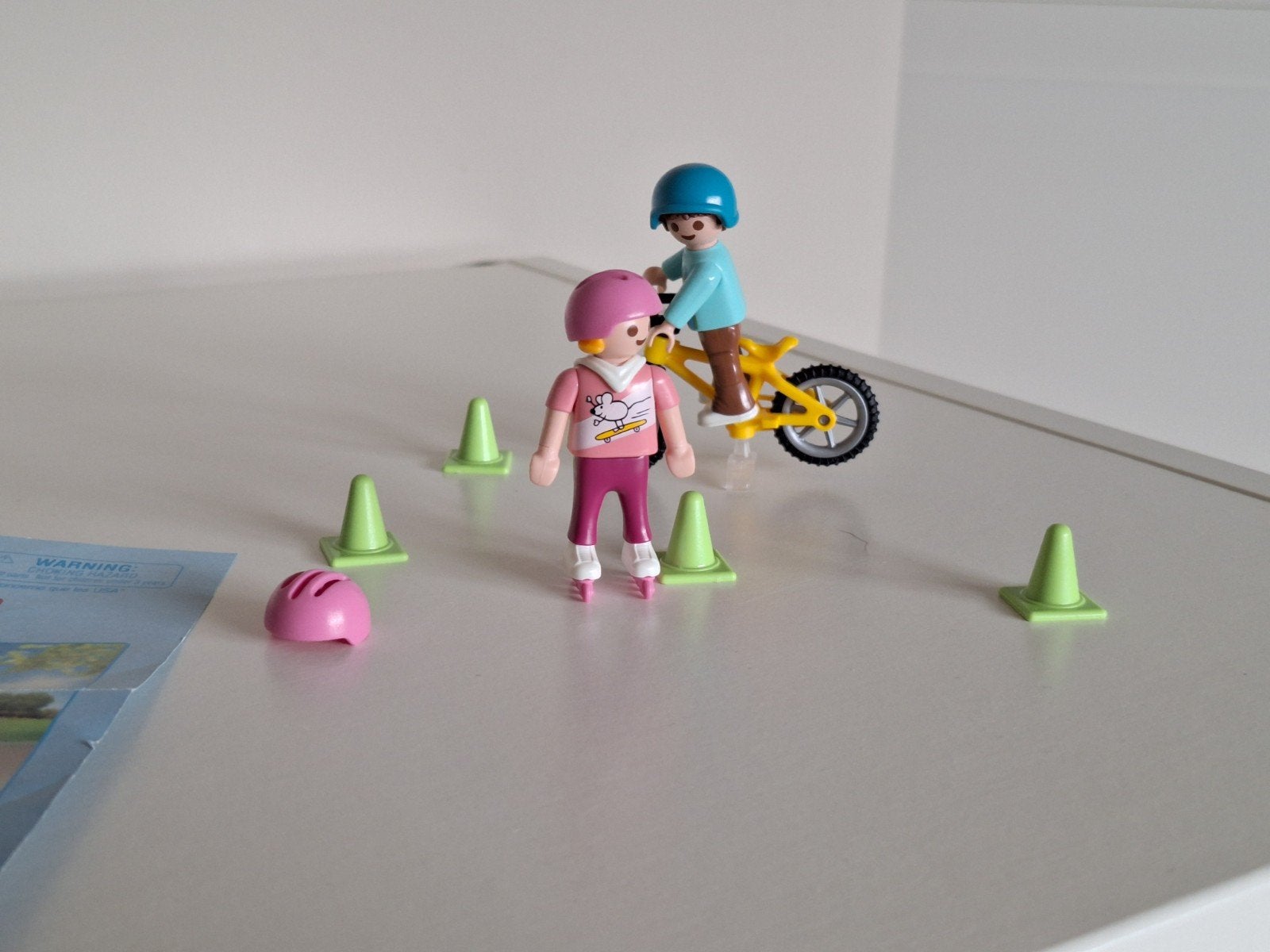 Playmobil 70061 Fietsles en Skaten - Compleet setje, Kinderen en Baby's, Speelgoed | Playmobil, Zo goed als nieuw, Ophalen of Verzenden