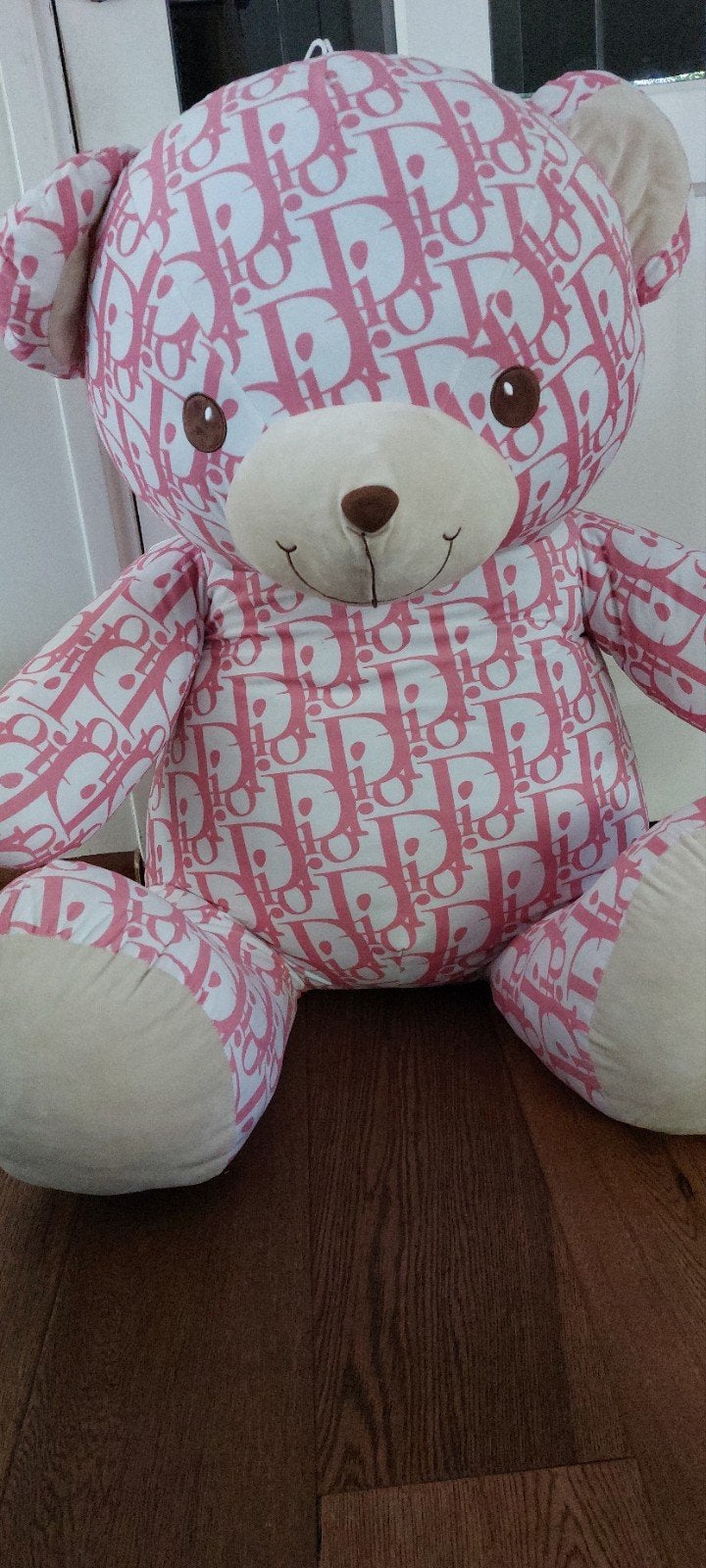Grote Roze Dior Teddybeer, Ophalen of Verzenden, Zo goed als nieuw, Beer, Groot (groter dan 80 cm)