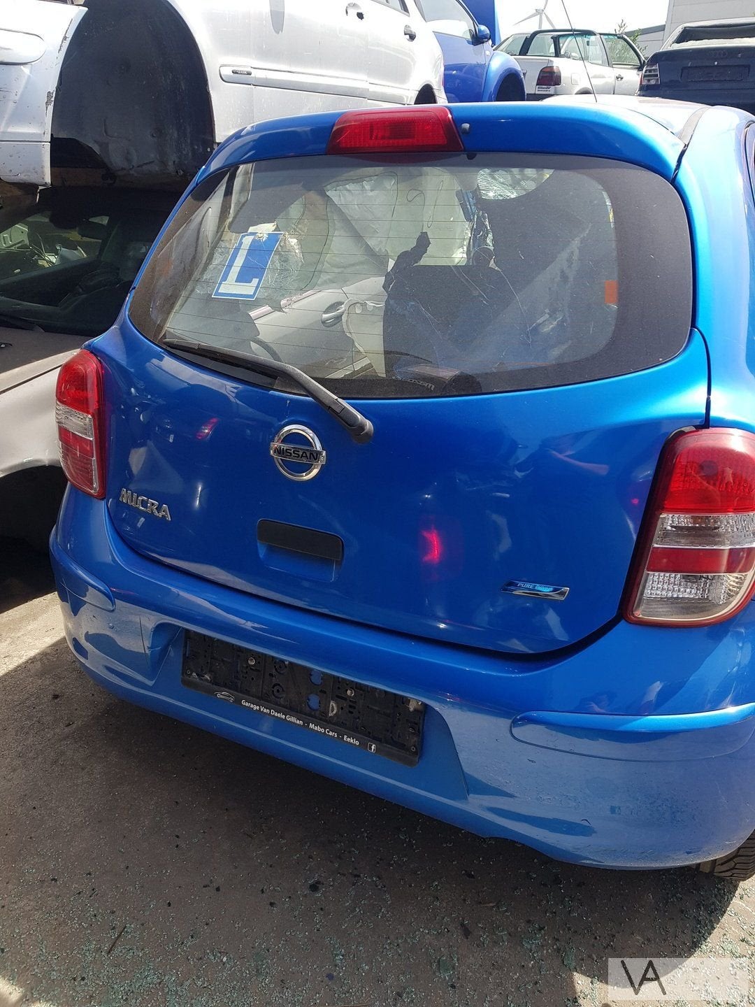Nissan Micra 2010 - 2017 achterklep blauw nette staat €150, Auto-onderdelen, Gebruikt, -, Ophalen of Verzenden, Achter