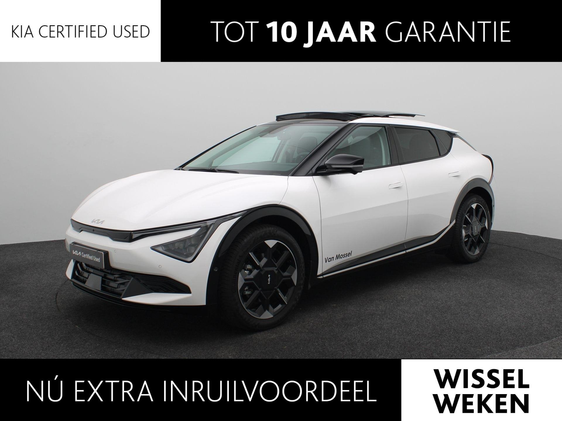 Kia EV6 Plus Advanced 84 kWh | SOH100% | LED | Stoel Stuur V, Auto's, Achterwielaandrijving, 1960 kg, Wit, Origineel Nederlands