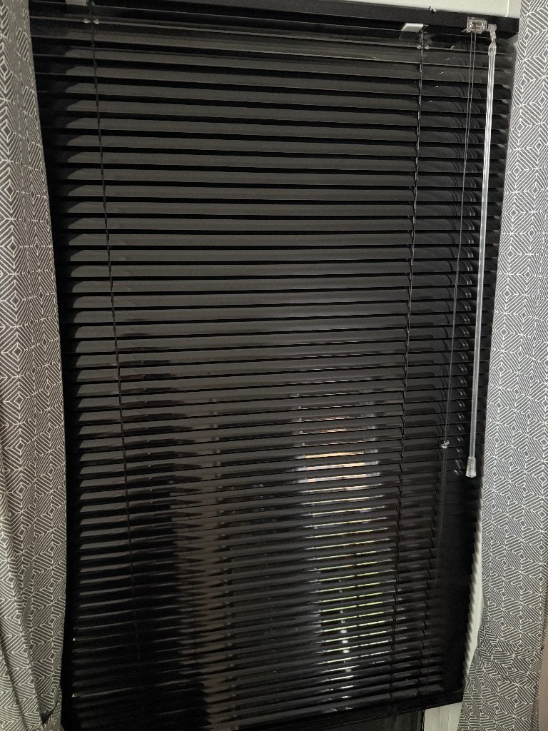 luxaflex raambekleding, Ophalen, Jaloezie, In te korten, Zwart