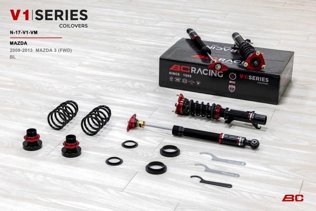 BC Racing V1-VM serie schroefset - Mazda 3 BL 09-13, Ophalen of Verzenden