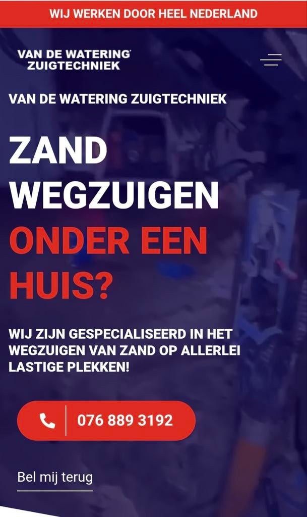 Zandzuigen ? Grondzuigen? Grindzuigen?, Diensten en Vakmensen, Aannemers, Nieuwbouw of Opbouw, Onderhoud of Restauratie, Verbouw of Aanbouw