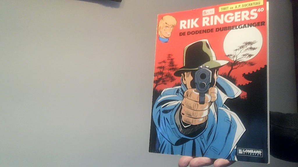 rik ringers nr 40 de dodende dubbelganger eerste druk 1985, Eén stripboek, Verzenden, Zo goed als nieuw
