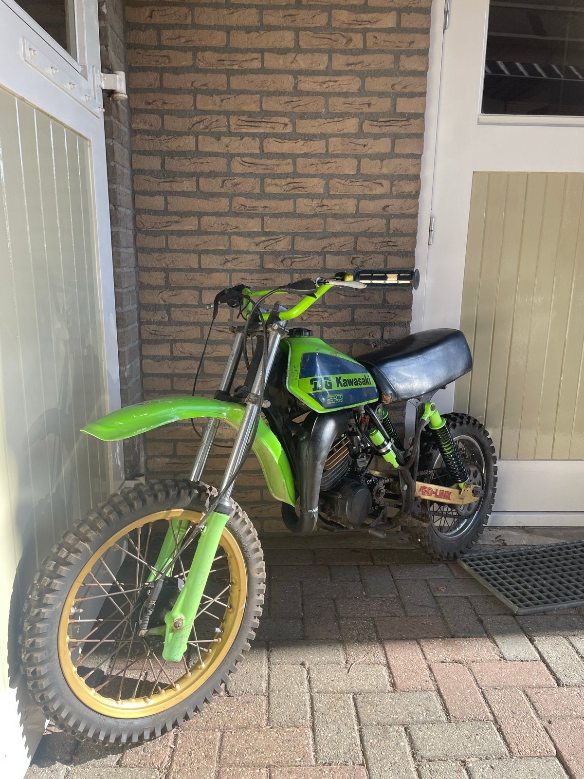 Kawasaki DG80 Crossmotor, Motoren, Gebruikt, Crossmotor, 80 cc, Handgeschakeld