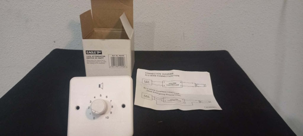 Eagle 50 watt attenuator volumeregelaar verzwakker 100V, Ophalen of Verzenden, Nieuw