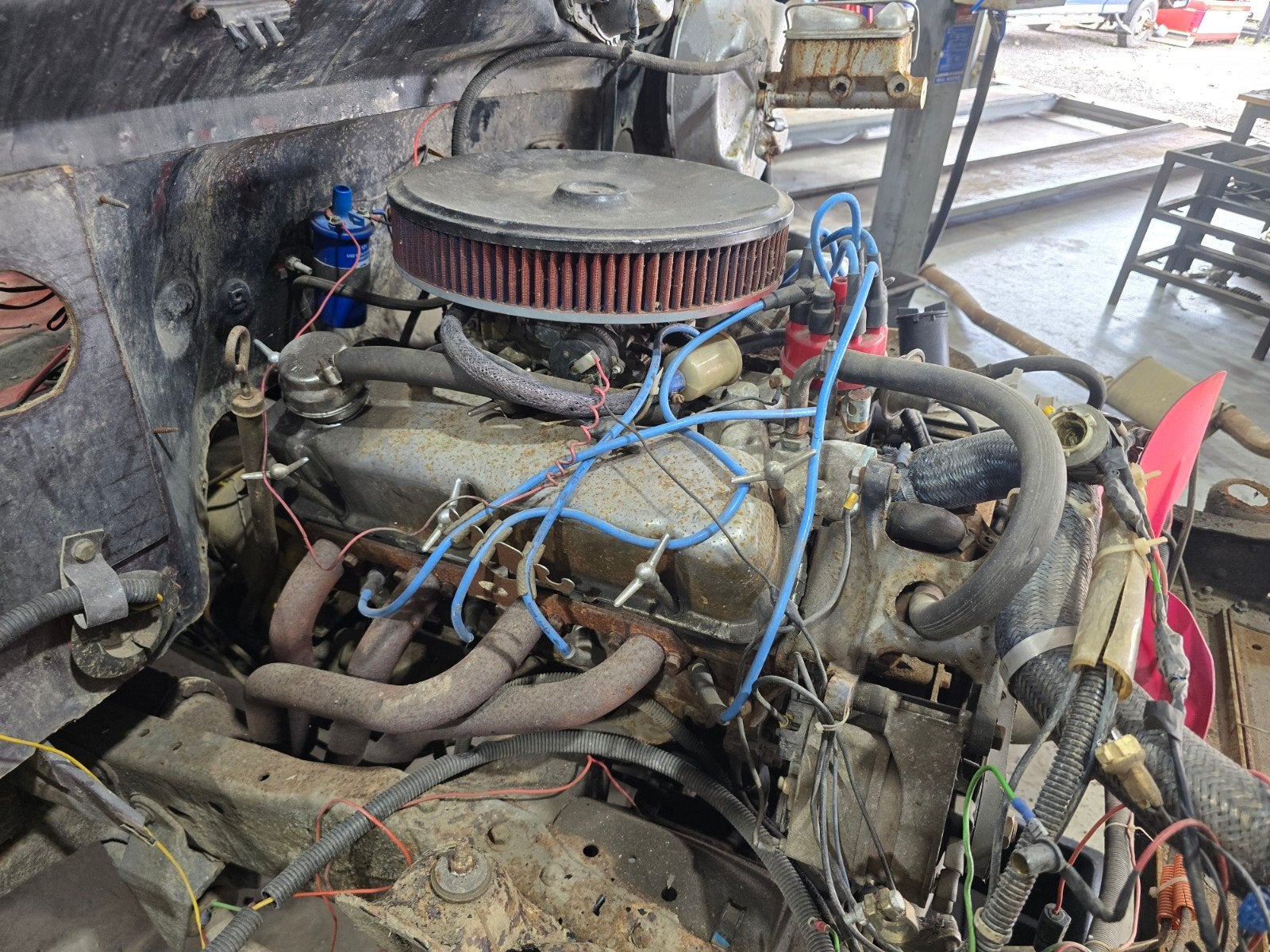 Ford 302 Motorblock / Bronco / F100 / F150 / Edelbrock, Auto-onderdelen, Motor en Toebehoren, Verzenden, Gebruikt, Ford USA
